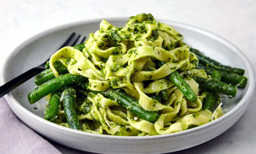 Spinach Basil Linguine